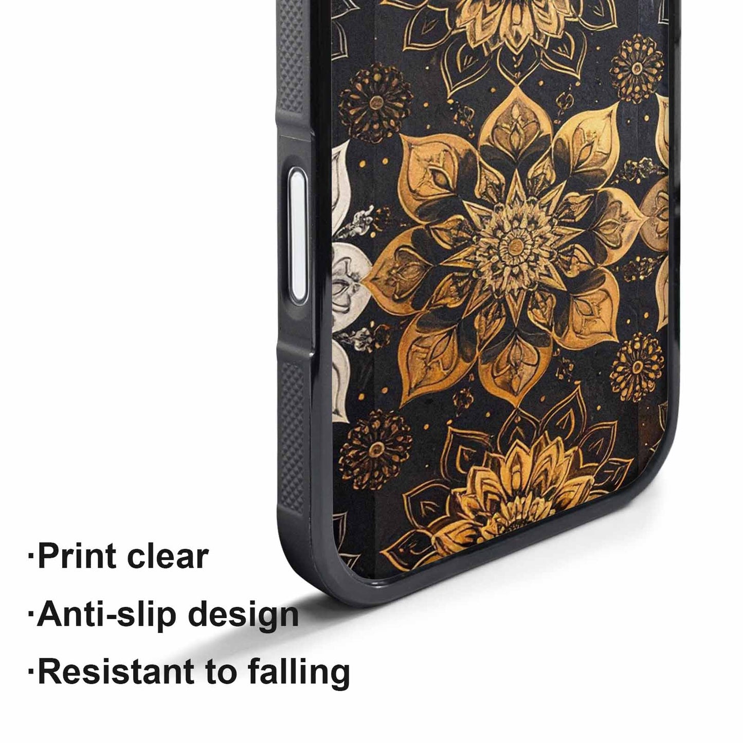 iPhone 17 Pro Max Case — Small Mandala Pattern, Randomly Floral, Personalized Phone Case