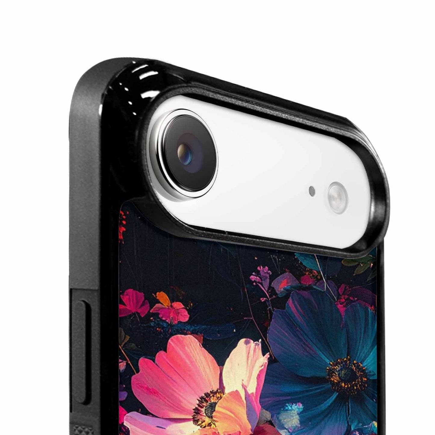 iPhone 17 Air Case — Shadowy Glitch Floral Pattern Hundreds Floral, Customized Protective Case
