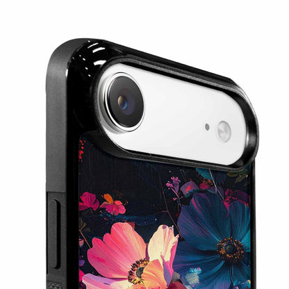 iPhone 17 Air Case — Shadowy Glitch Floral Pattern Hundreds Floral, Customized Protective Case