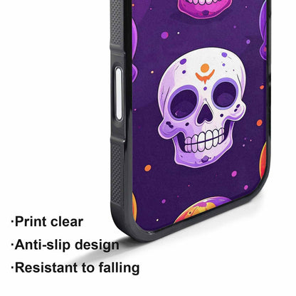 iPhone 17 Pro Max Case — Halloween Skull Cartoon Art Gothic Skulls, Unique Phone Case Design
