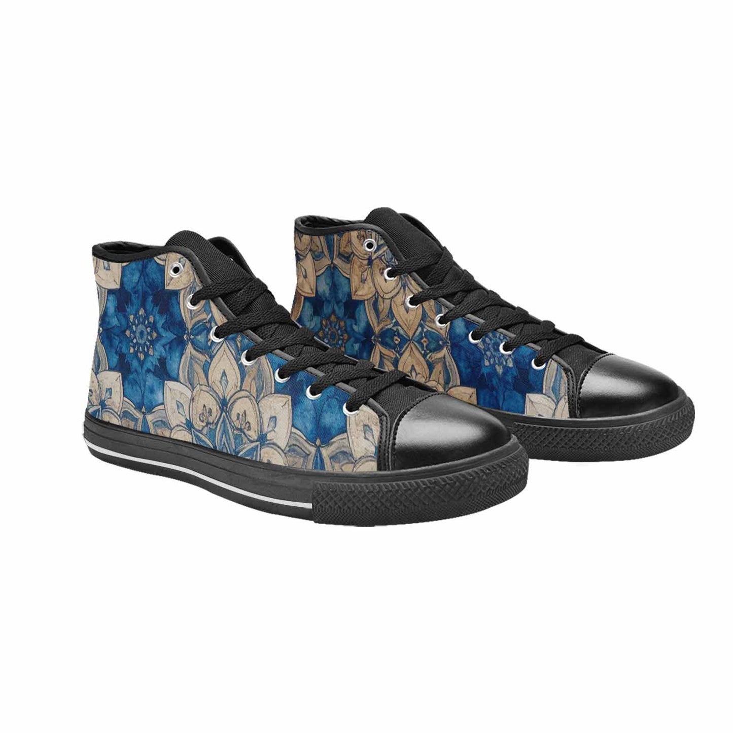 MEN'S Mandala High Top Canvas Dark Academia Custom Shoes