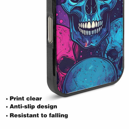 iPhone 15 Pro Max Case — Skulls Splatter Comic Custom, Custom Print Case Cover