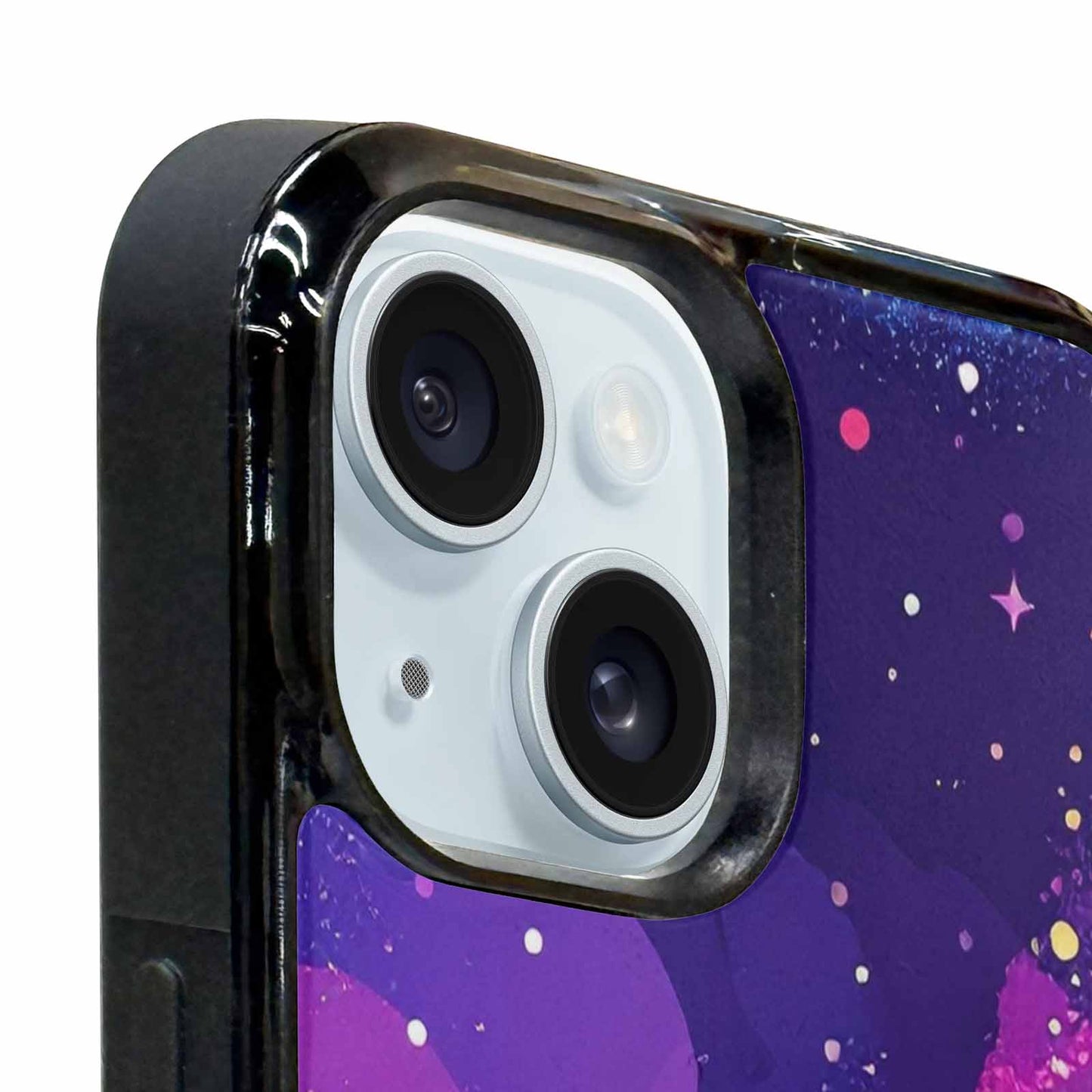 iPhone 15 Plus Case — Rainbow Pride Galaxy, Custom Phone Case