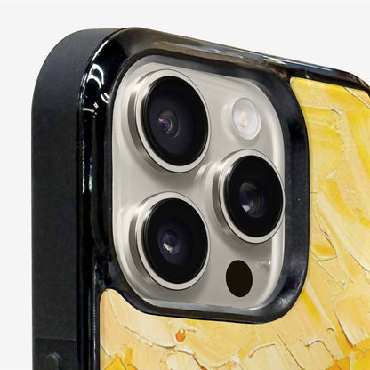 iPhone 16 Pro Case — Impressionist Sunflower Brushstroke Pattern Hundreds Of, Custom Art Phone Cover