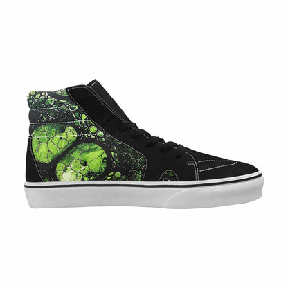 MEN'S Reptile Scale High Top Canvas Grunge Custom Shoes