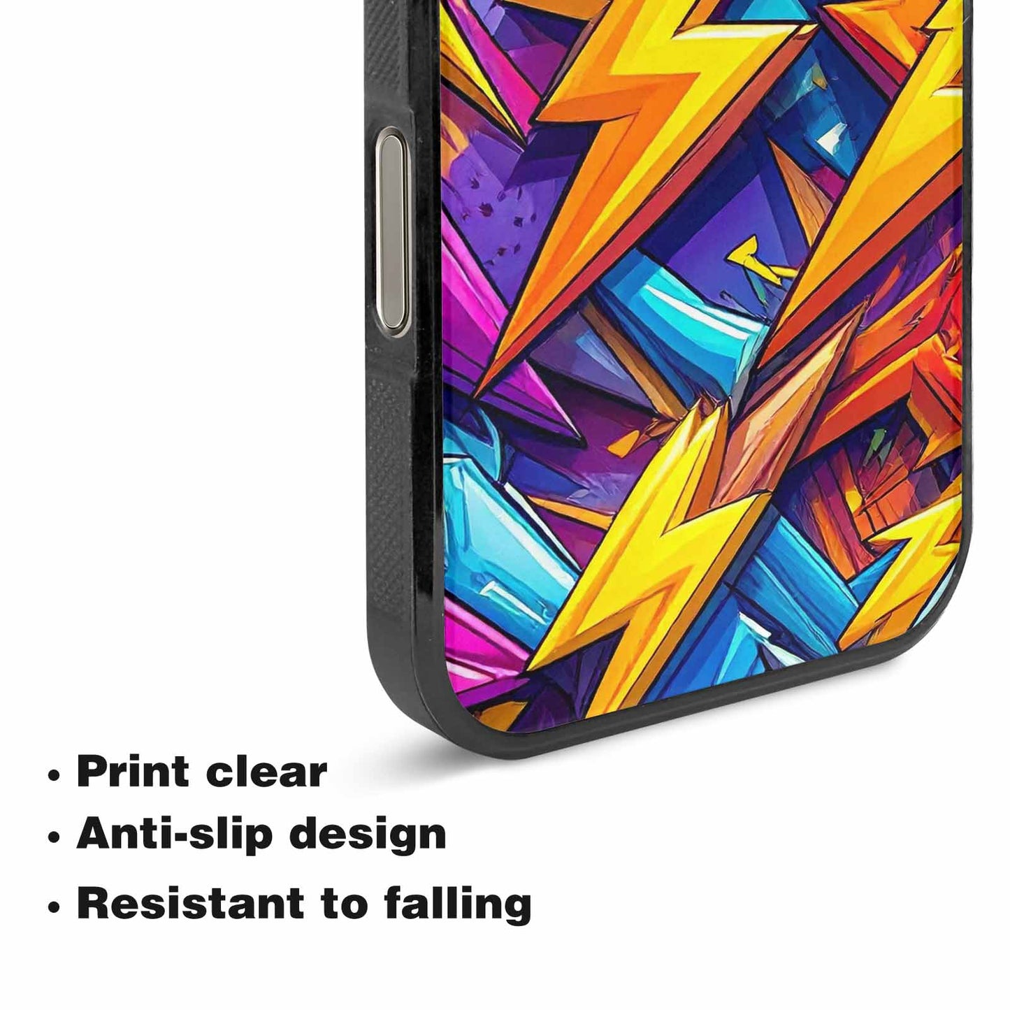 iPhone 16 Pro Case — Lightning Bolt Storm Pattern Hundreds Of, Unique Phone Case Design