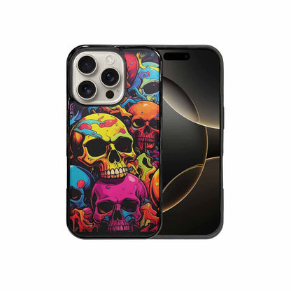 iPhone 16 Pro Case — 1000s Of Skulls Digital Camo Drip, Original Design Phone Case