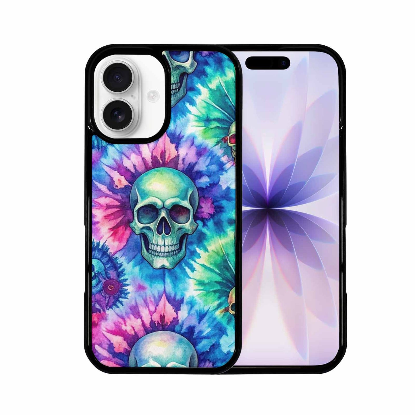 iPhone 17 Case — Tie Dye Skull Art Gothic Skulls, Custom Designed Case Cover