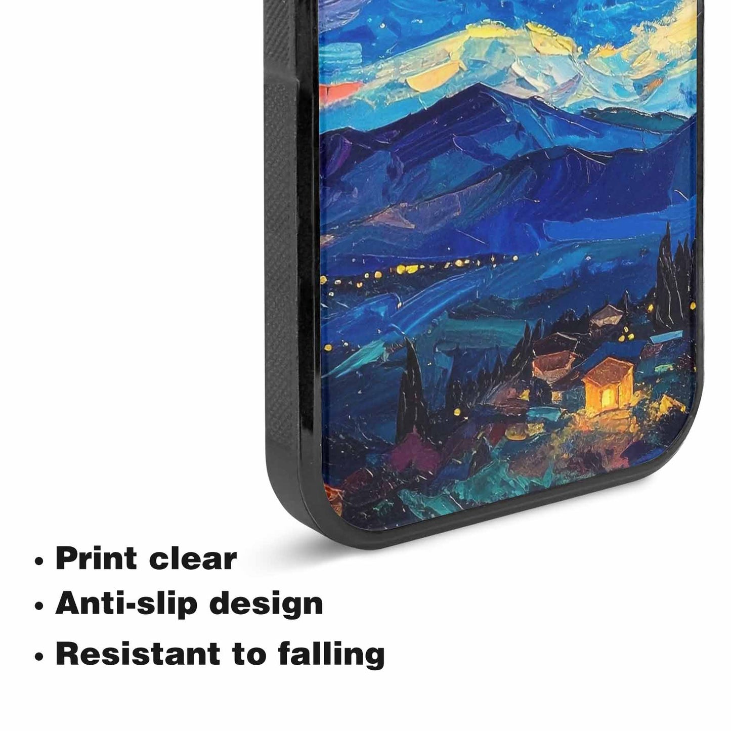 iPhone 15 Plus Case — Starry Night Van Gogh Paint Art, Custom Art Phone Cover