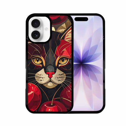 iPhone 17 Case — Retro Cherry Cat Retro Vintage, Customized Protective Case