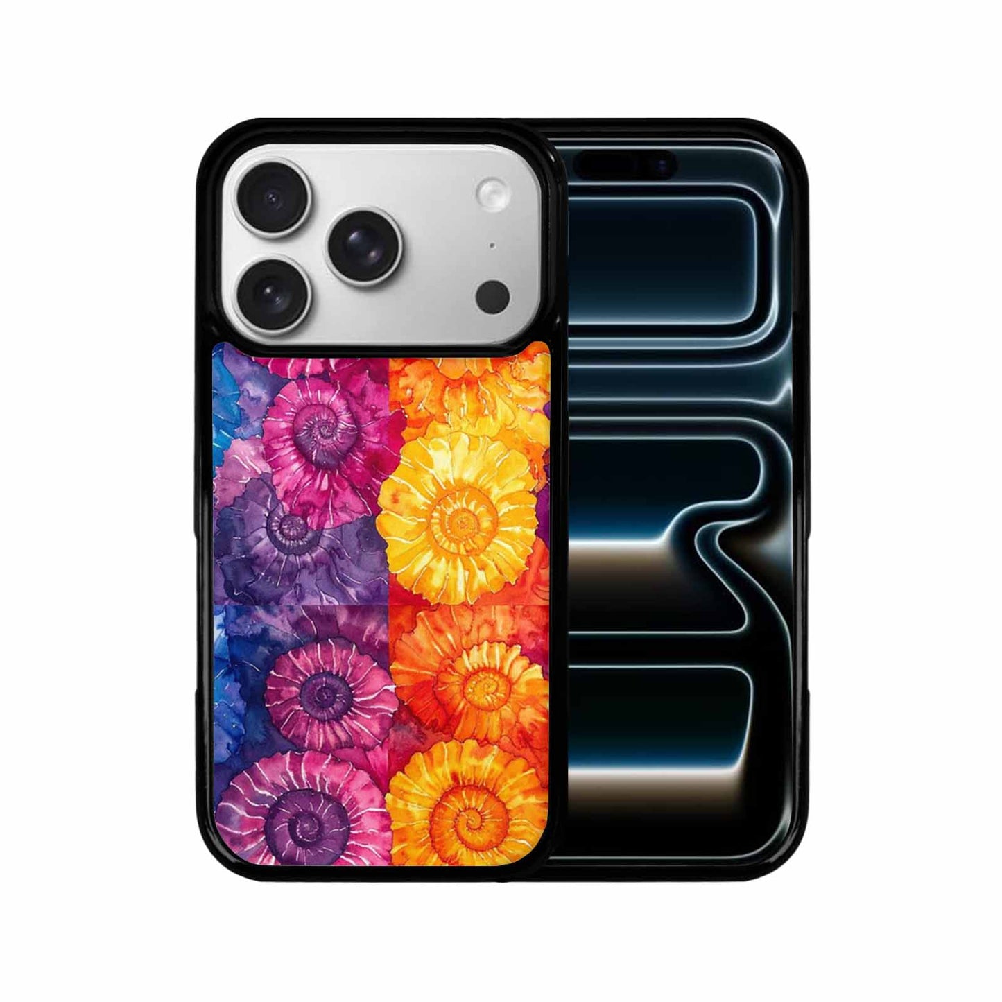 iPhone 17 Pro Case — Small Tie Dye Swirl Pattern Tie, Custom Printed Phone Case
