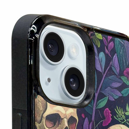 iPhone 15 Plus Case — Skulls Botanicalskulls Pattern, Customized Protective Case