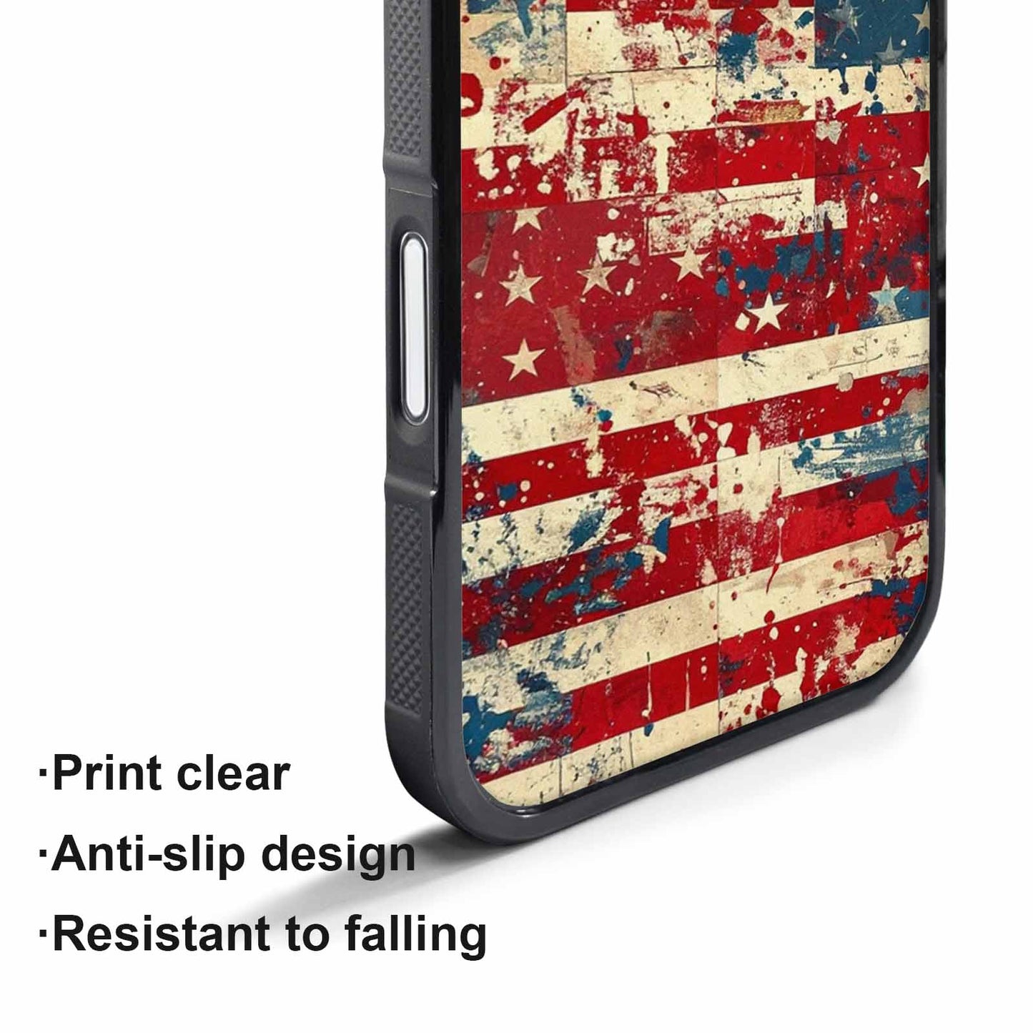 iPhone 17 Pro Case — Small American Flag Stars And Galaxy, Personalized Phone Case