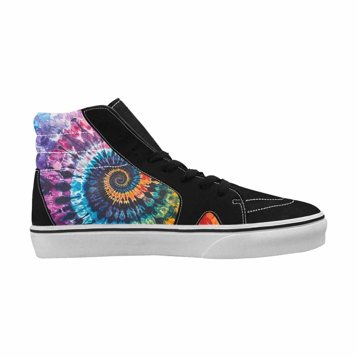 MEN'S Tie High Top Canvas Surreal Custom Shoes