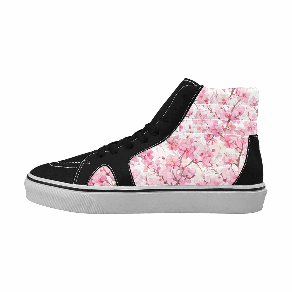 MEN'S Cherry Blossom Branch Cherry High Top Canvas Dreamlike Shoes