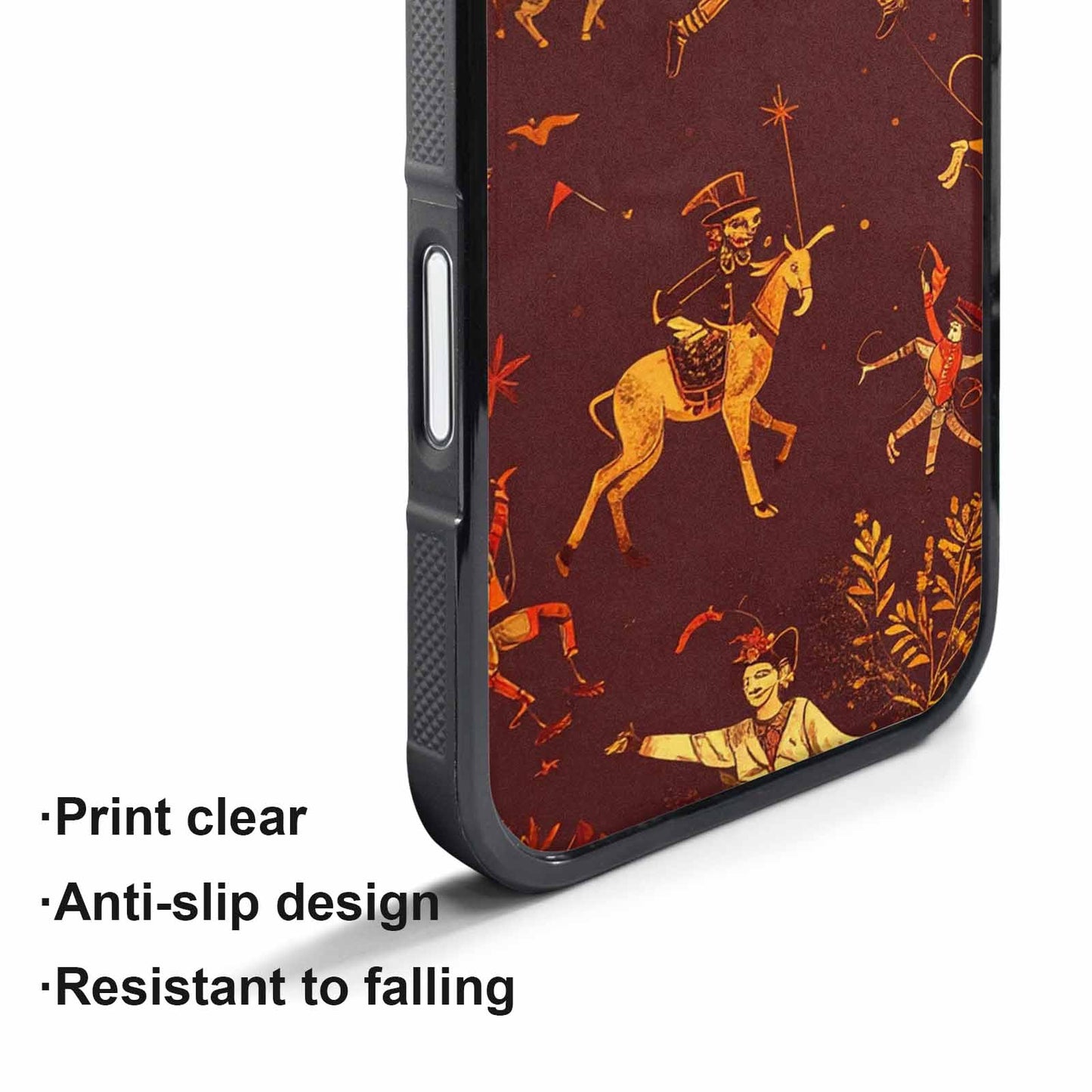 iPhone 17 Air Case — Vintage Circus Art Pattern Retro Vintage, Customized Protective Case