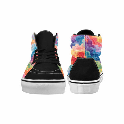 MEN'S Tie High Top Canvas Dark Academia Custom Sneakers