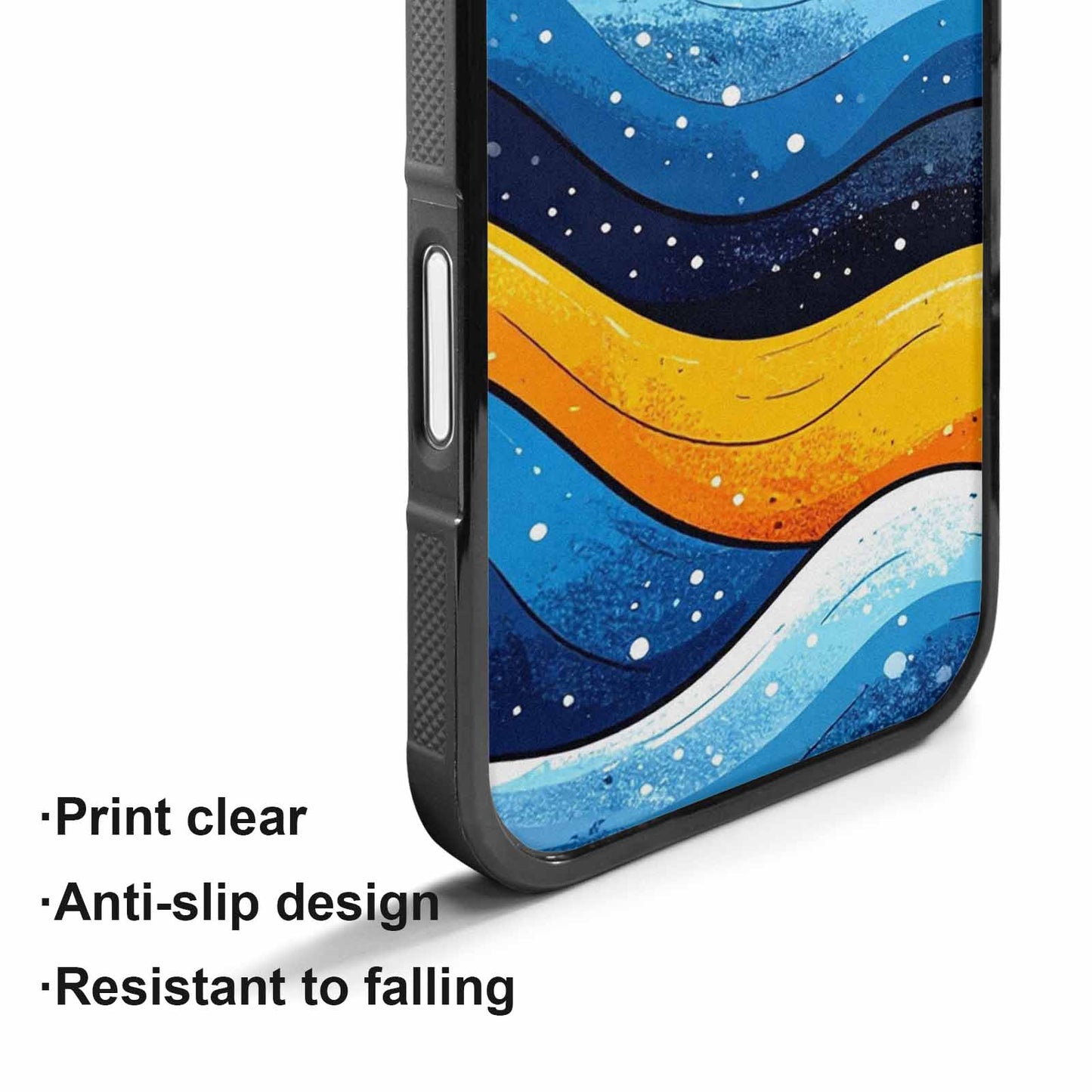 iPhone 17 Case — Glossy Winter Wave Cartoon Cute, Custom Made Phone Cover