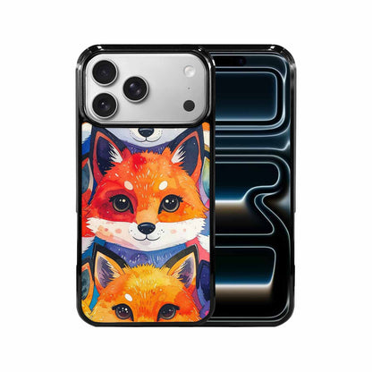 iPhone 17 Pro Max Case — Watercolor Kawaii Fox Watercolor Abstract, Custom Designed Case Cover