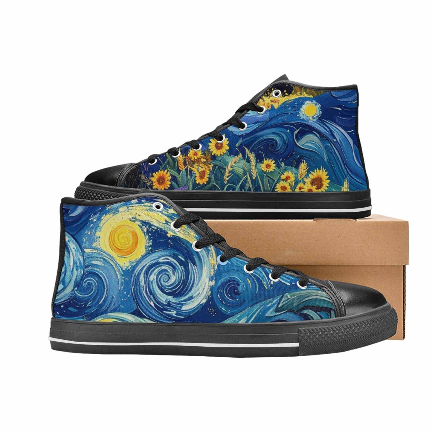 MEN'S Blend All Versions High Top Canvas Grunge Custom Shoes
