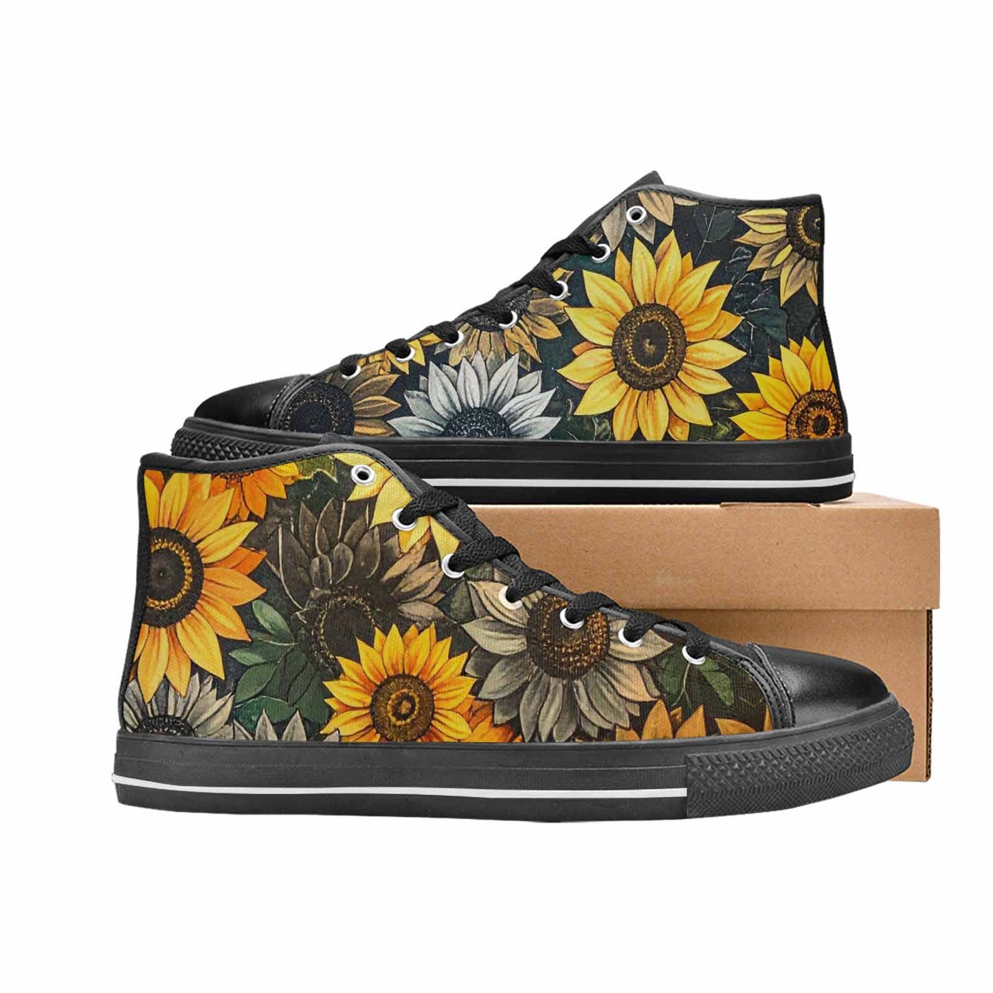 WOMEN'S Blend Melt Them High Top Canvas Cottagecore Custom Shoes