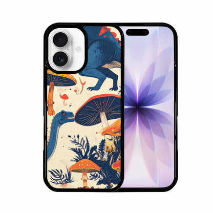 iPhone 17 Case — Vintage Dinosaurs Mushroom Retro Vintage, Personalized Phone Case