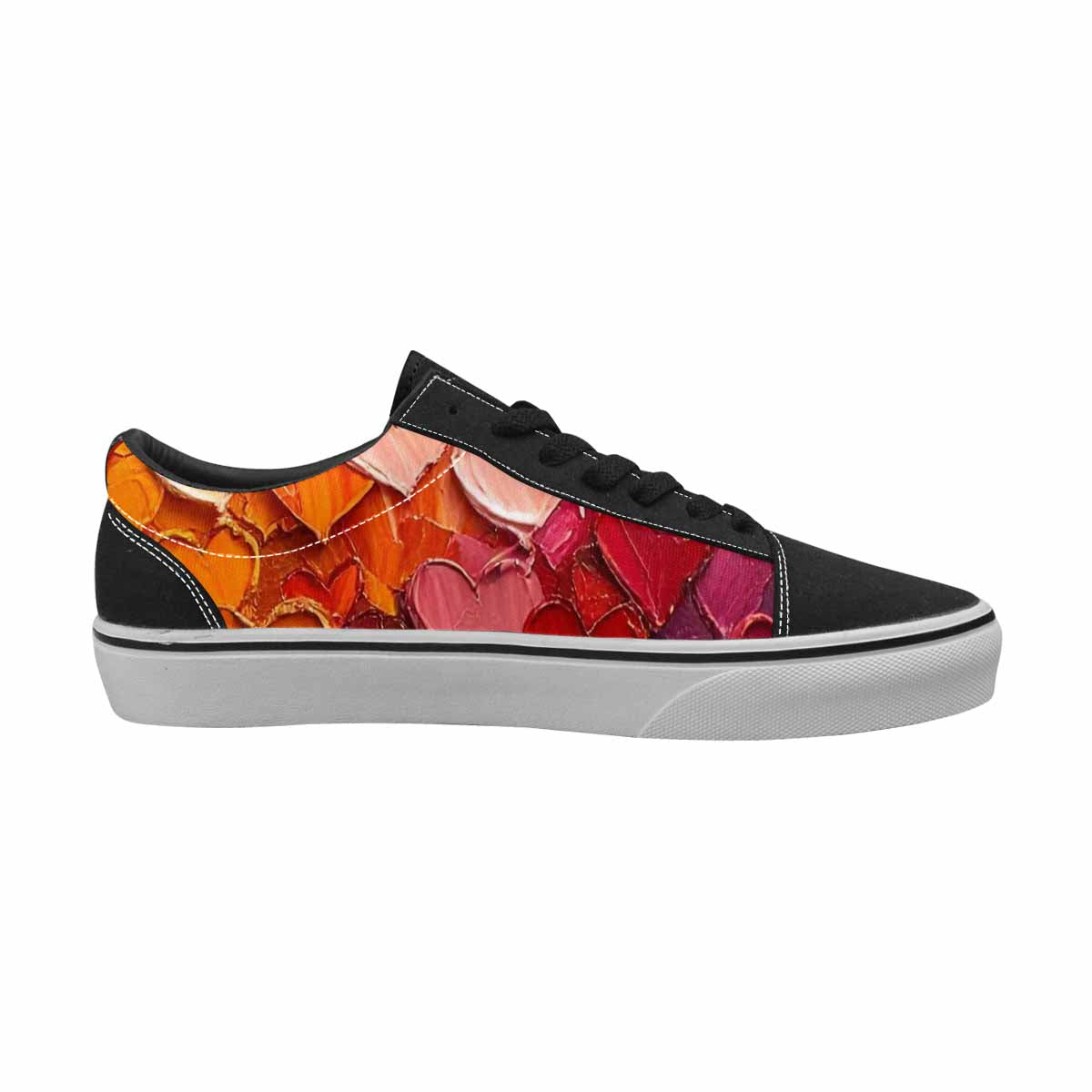 WOMEN'S Heart Burst Lace-Up Canvas Grunge Shoes