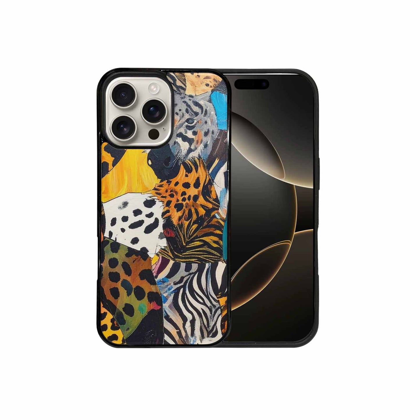 iPhone 16 Pro Max Case — Full Color Vibrant Animal Print Animal, Unique Phone Case Design