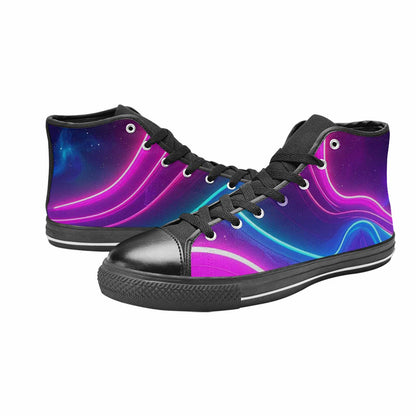 MEN'S 80S Neon Cartoon High Top Canvas Neon Fantasy Sneakers