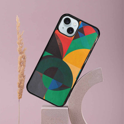 iPhone 15 Plus Case — 1990s Memphis Art Pattern, Custom Print Case Cover