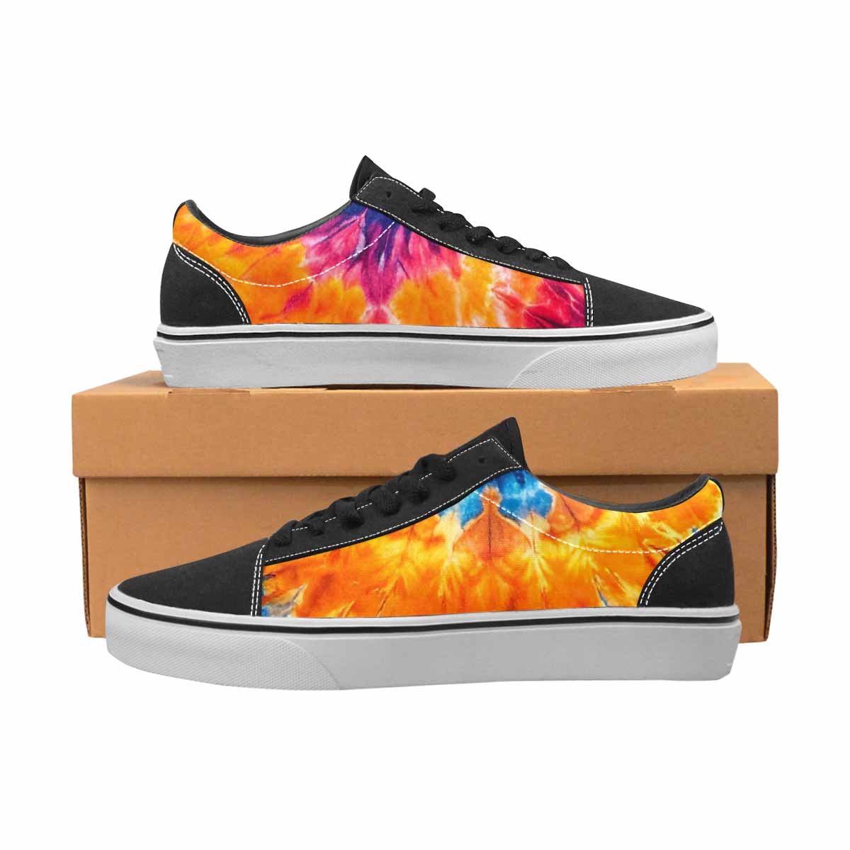 MEN'S Tie Dye Mixed Style Canvas Lace-Up Cottagecore Shoes