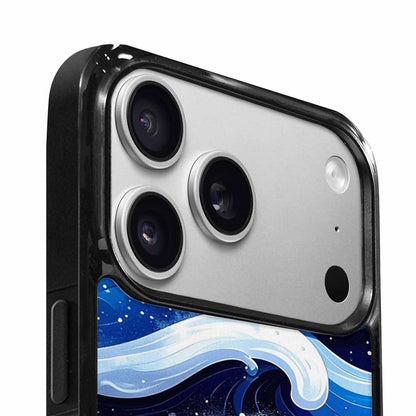 iPhone 17 Pro Case — Glossy Winter Wave Seamless Cartoon Cute, Personalized Phone Case
