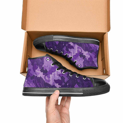MEN'S Military Camouflage Blotch High Top Canvas Cottagecore Custom Sneakers