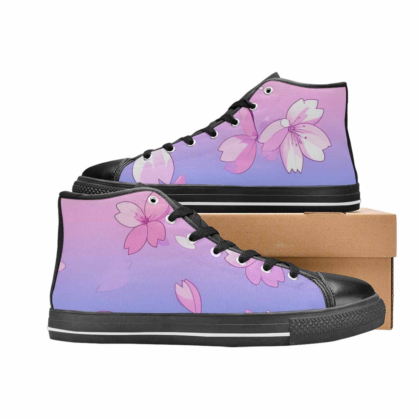 WOMEN'S Anime Cherry Blossom High Top Canvas Aesthetic Shoes