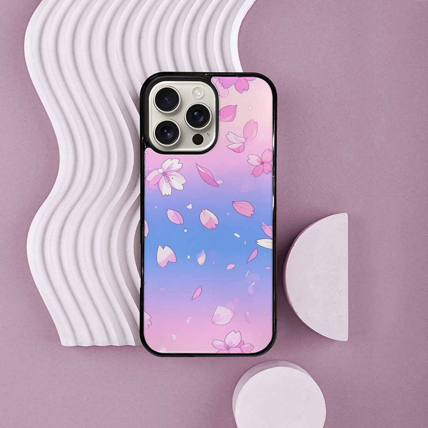 iPhone 16 Pro Max Case — Anime Cherry Blossom Custom, Custom Made Phone Cover