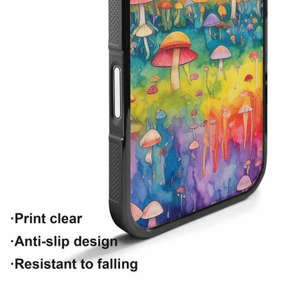 iPhone 17 Case — Mushrooms Tie Dyemushrooms Pat Tie Dye, Customized Protective Case