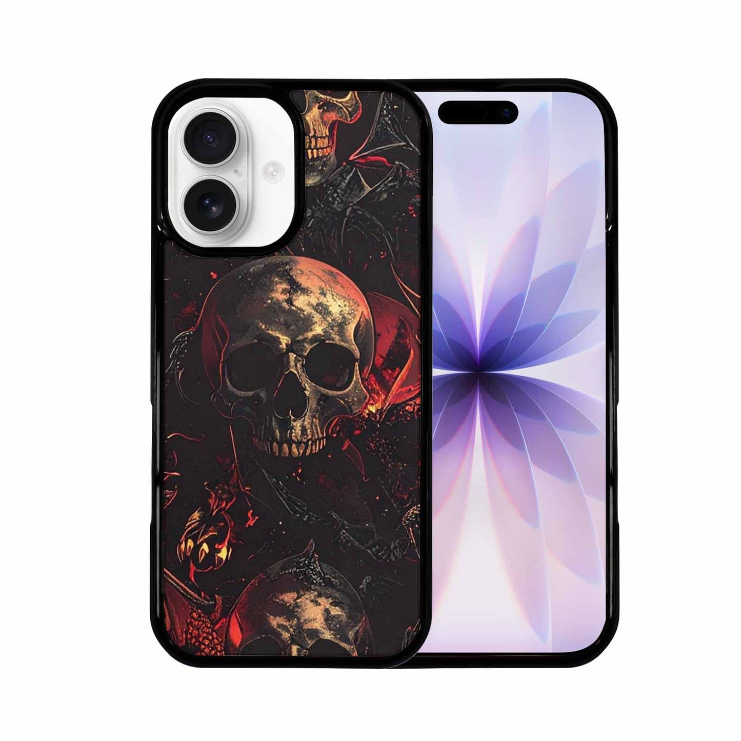 iPhone 17 Case — Skull Dark Art Gothic Print Gothic, Custom Printed Phone Case
