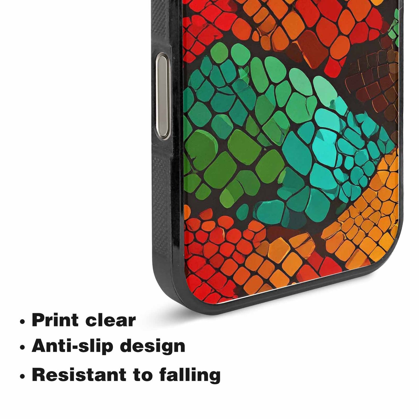 iPhone 15 Pro Max Case — Dark Snake Print Custom, Custom Phone Case