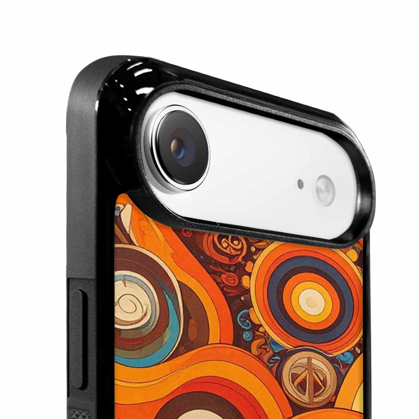 iPhone 17 Air Case — Small Groovy Peace Sign Swirl Original, Personalized Phone Case