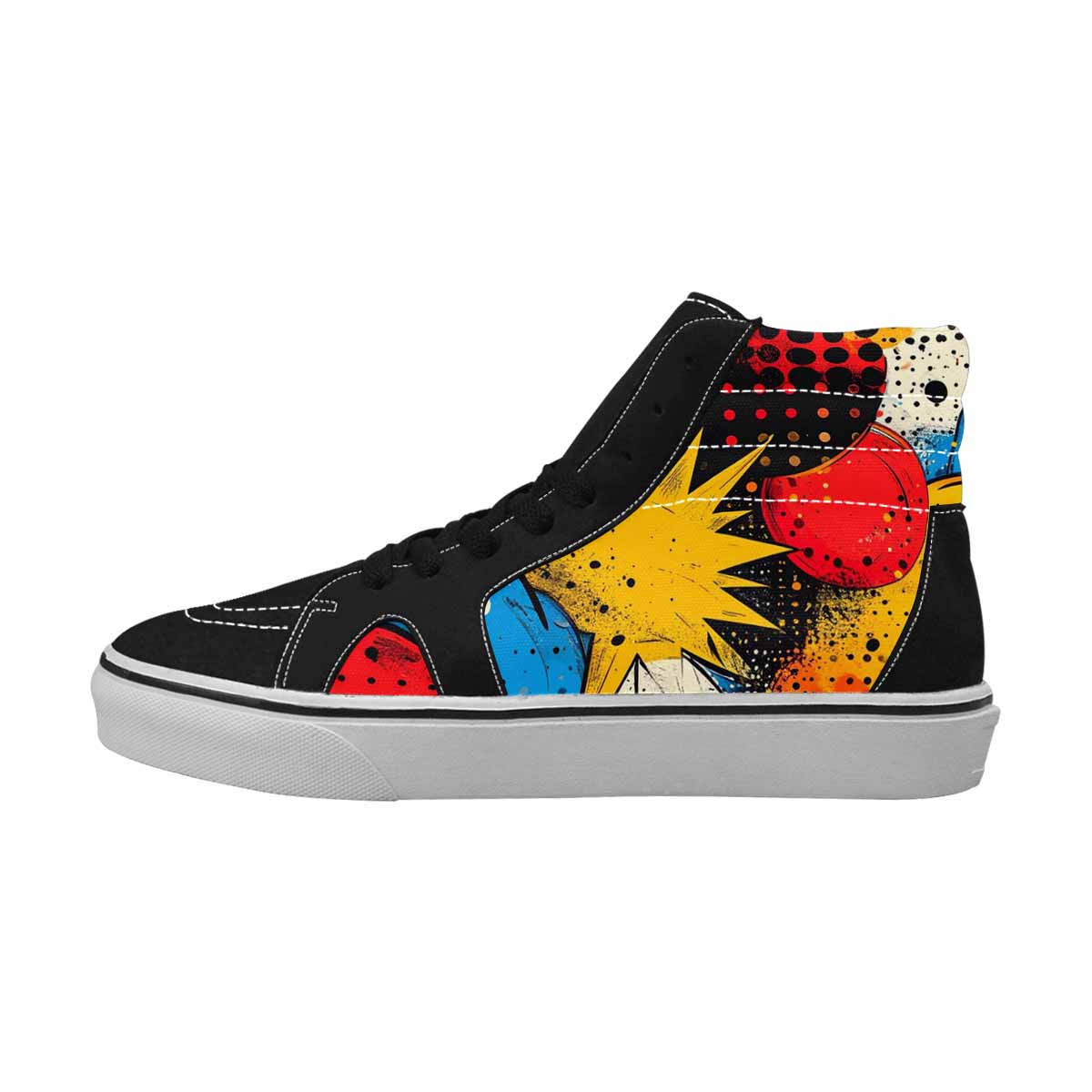 WOMEN'S Comic Book Halftone High Top Canvas Dreamcore Shoes