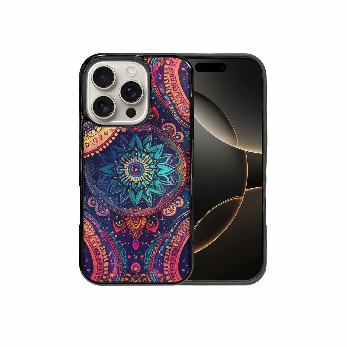 iPhone 16 Pro Case — Paisley Mandala, Unique Phone Case Design
