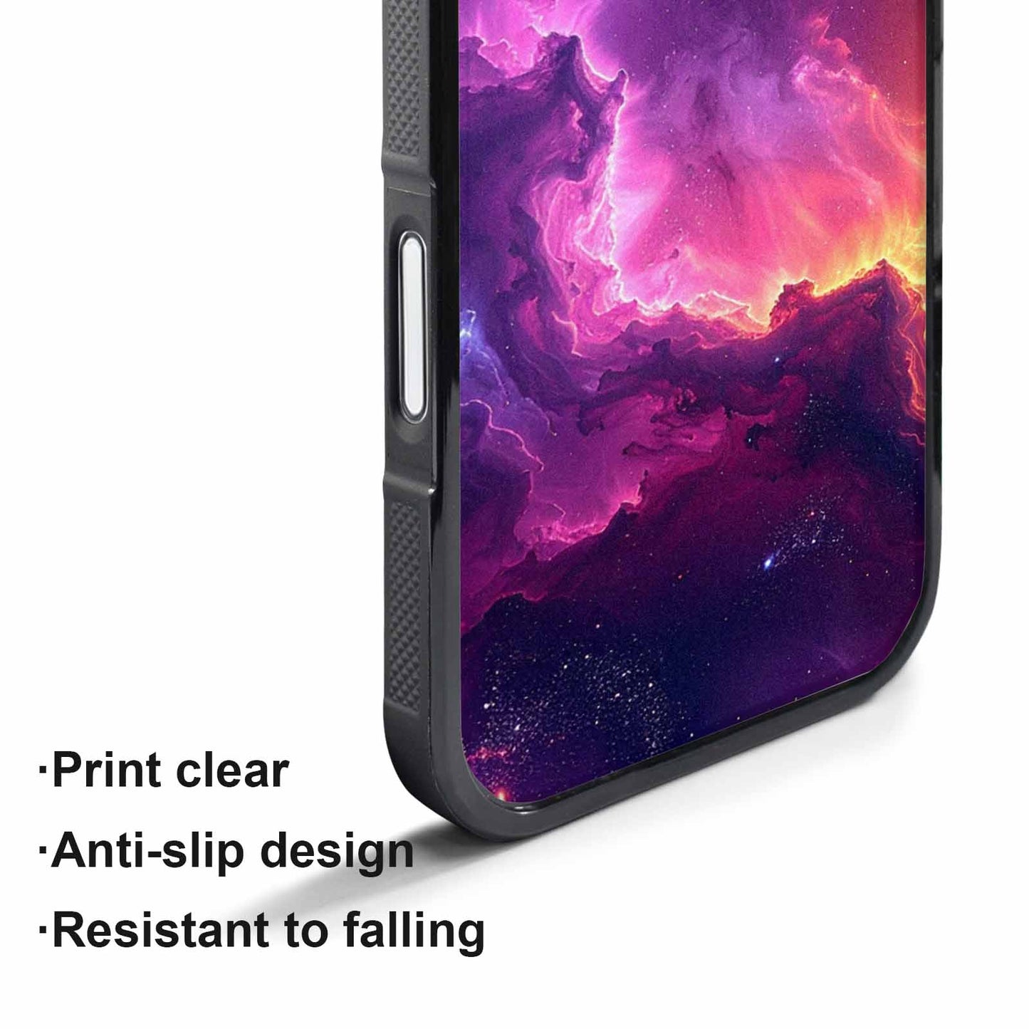 iPhone 17 Air Case — Galaxy Nebula Art Seamless Pattern Galaxy, Custom Print Case Cover