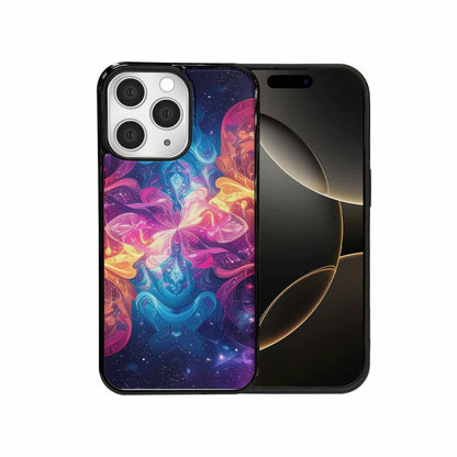 iPhone 15 Pro Max Case — Rose Galaxy Art Seamless Pattern Vibrant, Custom Phone Case
