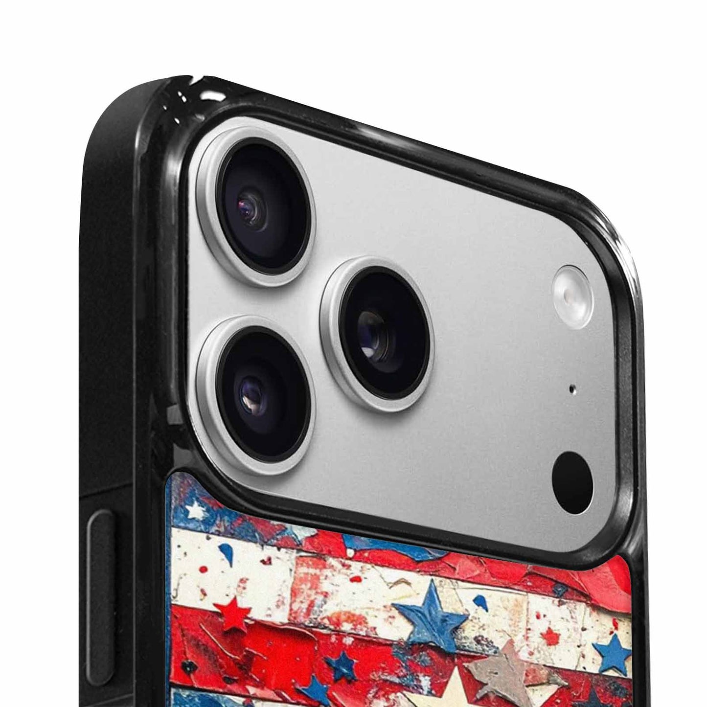 iPhone 17 Pro Max Case — Patriotic Stars And Stripes Galaxy Space, Custom Made Phone Cover