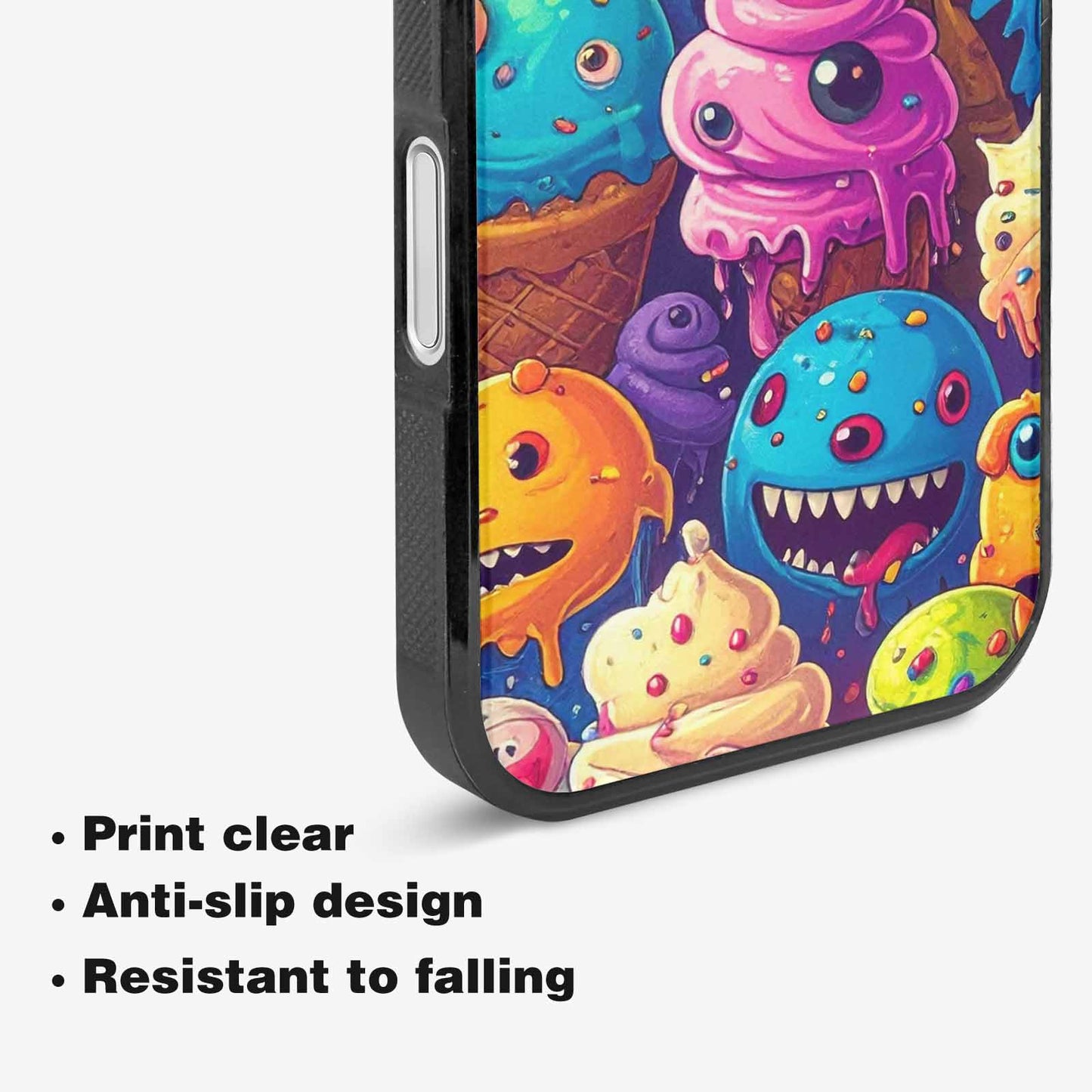 iPhone 16 Case — Melting Ice Cream Monster Charac, Personalized Phone Case