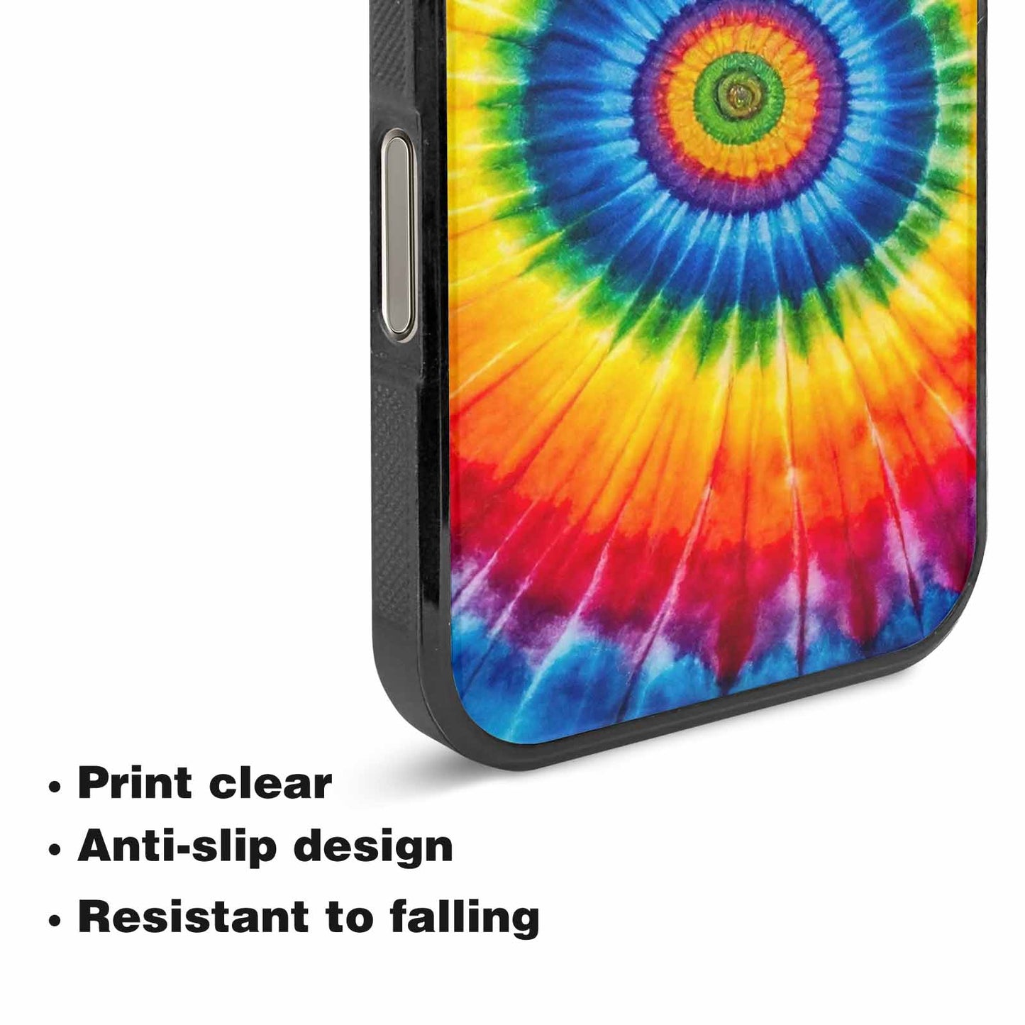 iPhone 16 Pro Case — A1 Fly Rainbow Spiral Tie Dye, Custom Designed Case Cover