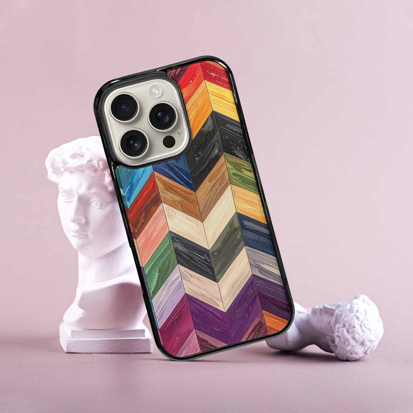 iPhone 16 Pro Case — Progress Pride Flag Color Theme Small, Customized Protective Case