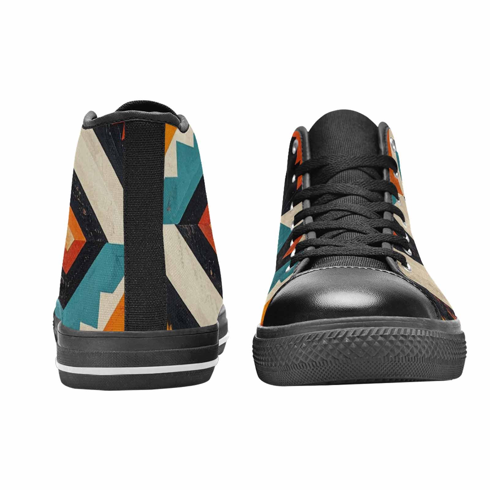 WOMEN'S Southwestern Geometric Diamond High Top Canvas Y2K Shoes