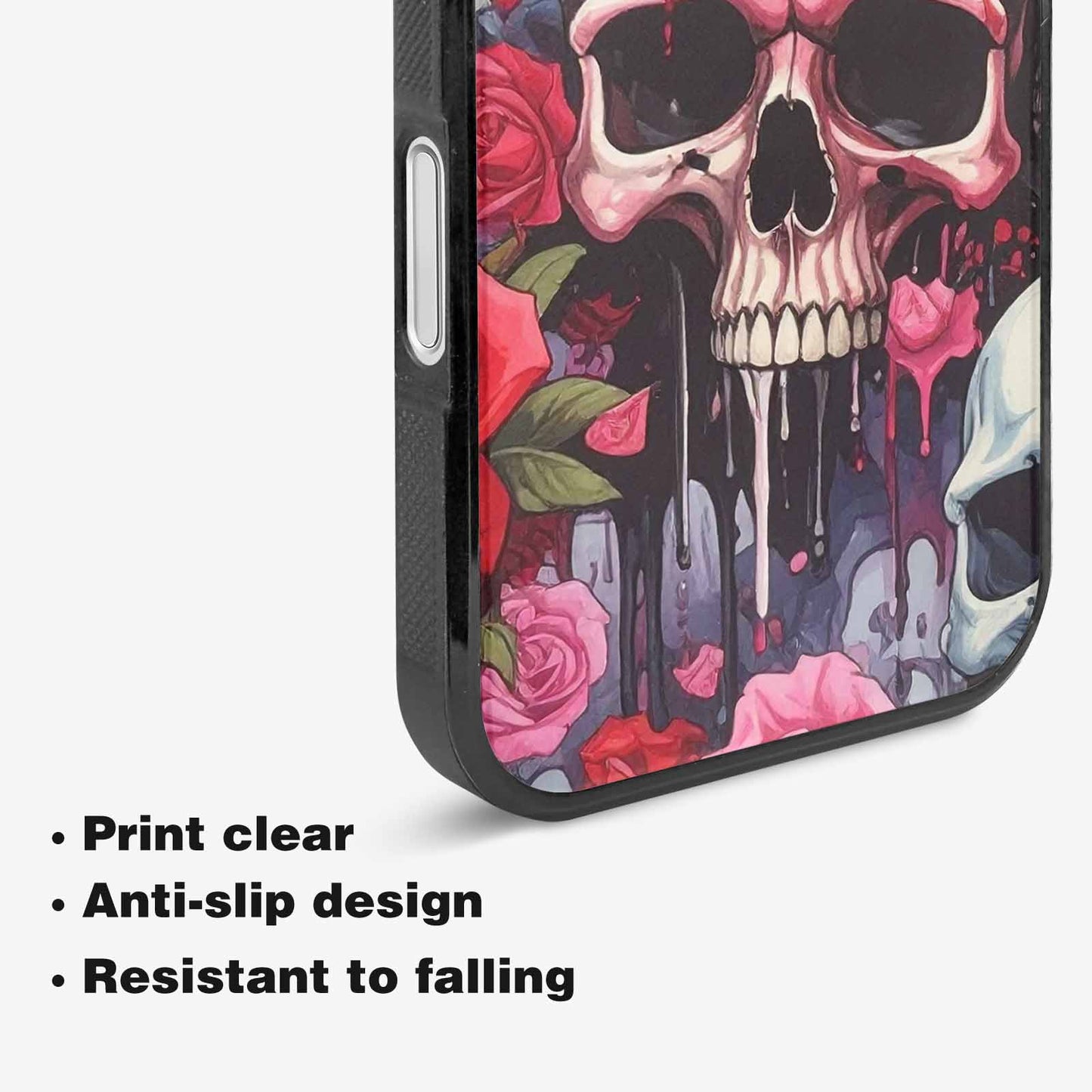 iPhone 16 Plus Case — Skulls And Roses Skulls And Roses, Personalized Phone Case