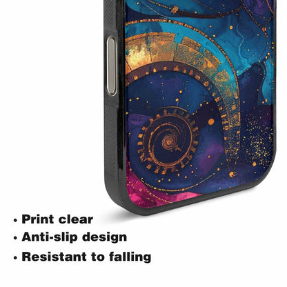 iPhone 16 Pro Max Case — Steampunk Galaxy Art Seamless Pattern Vibrant, Personalized Phone Case